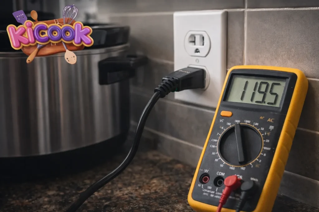 Power cord and voltage measurement in kitchen