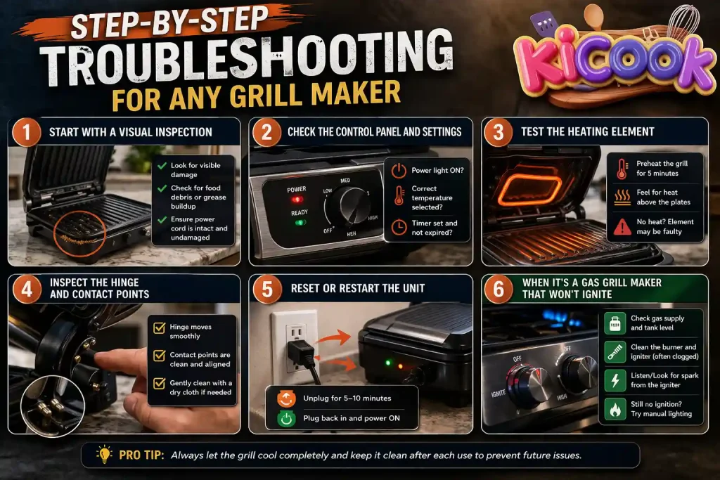 Step-by-Step Troubleshooting for Any Grill Maker