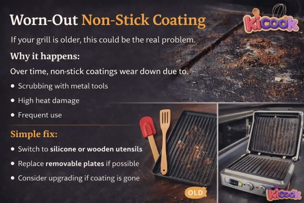Worn-Out Non-Stick Coating