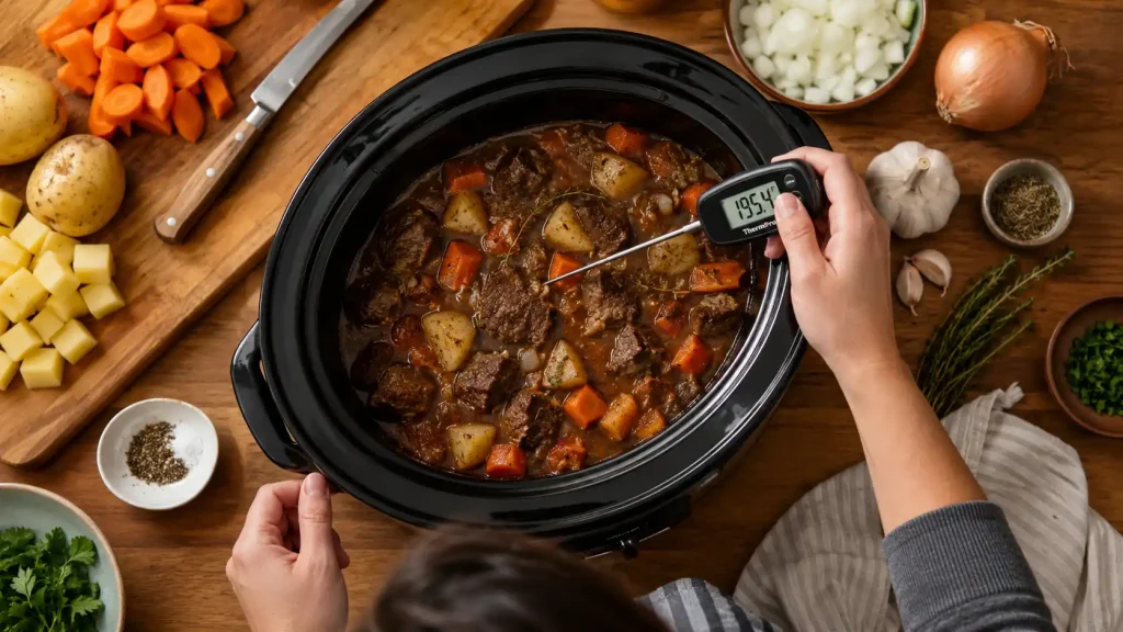 Slow cooking the perfect stew