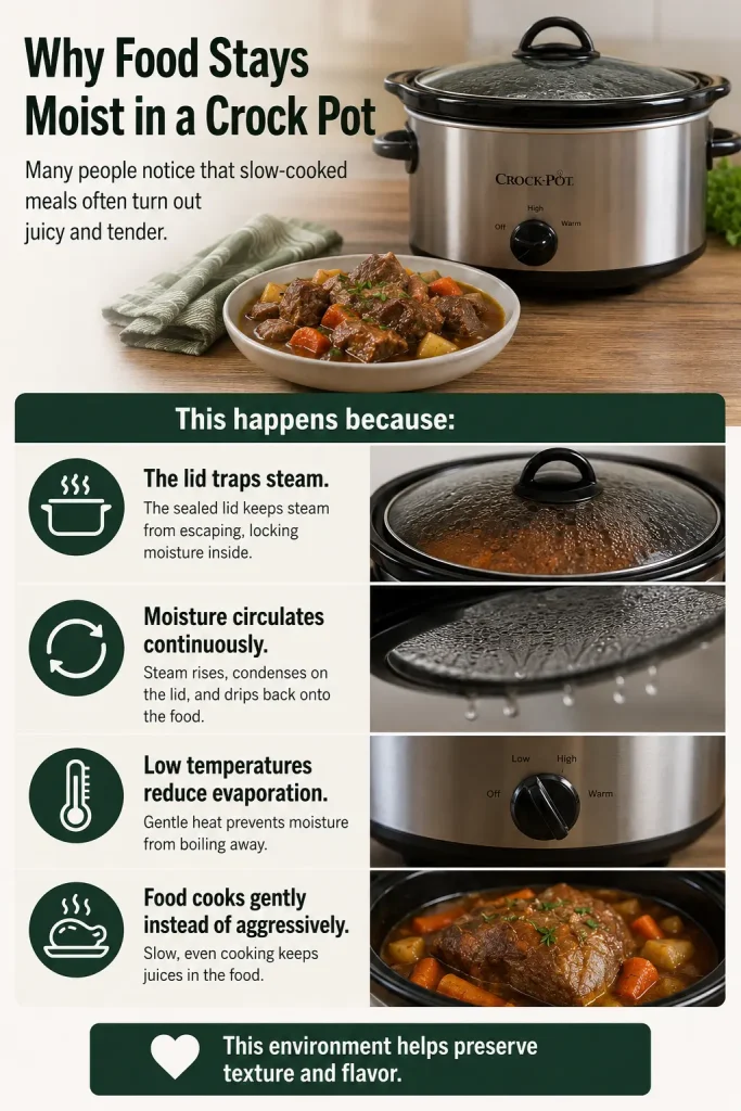 Why Food Stays Moist in a Crock Pot
