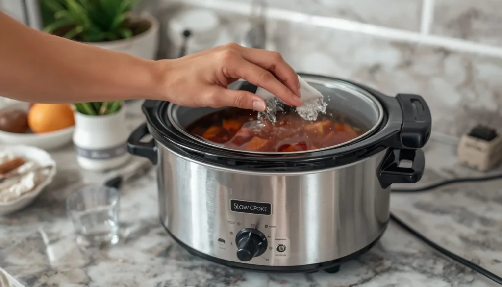 Clean the Slow Cooker