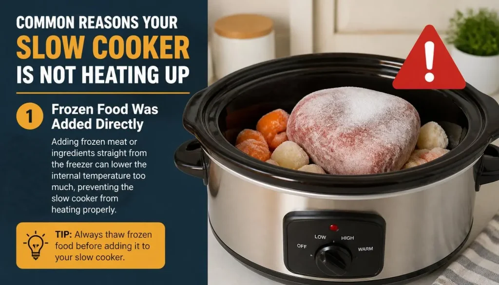 Frozen Food Was Added Directly