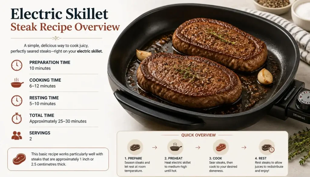 Electric Skillet Steak Recipe Overview