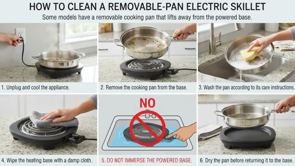 How to Clean a Removable-Pan Electric Skillet