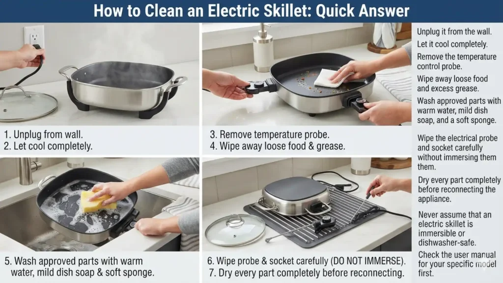 How to Clean an Electric Skillet