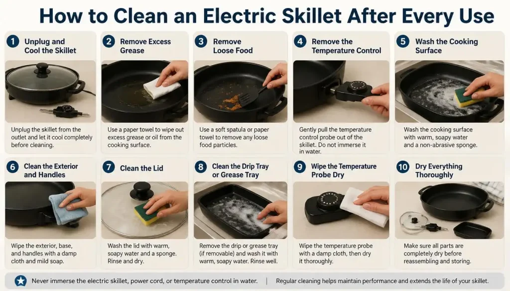 How to Clean an Electric Skillet After Every Use