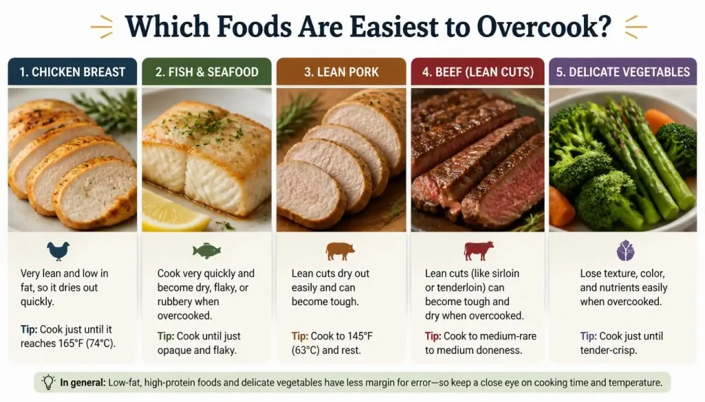 Which Foods Are Easiest to Overcook