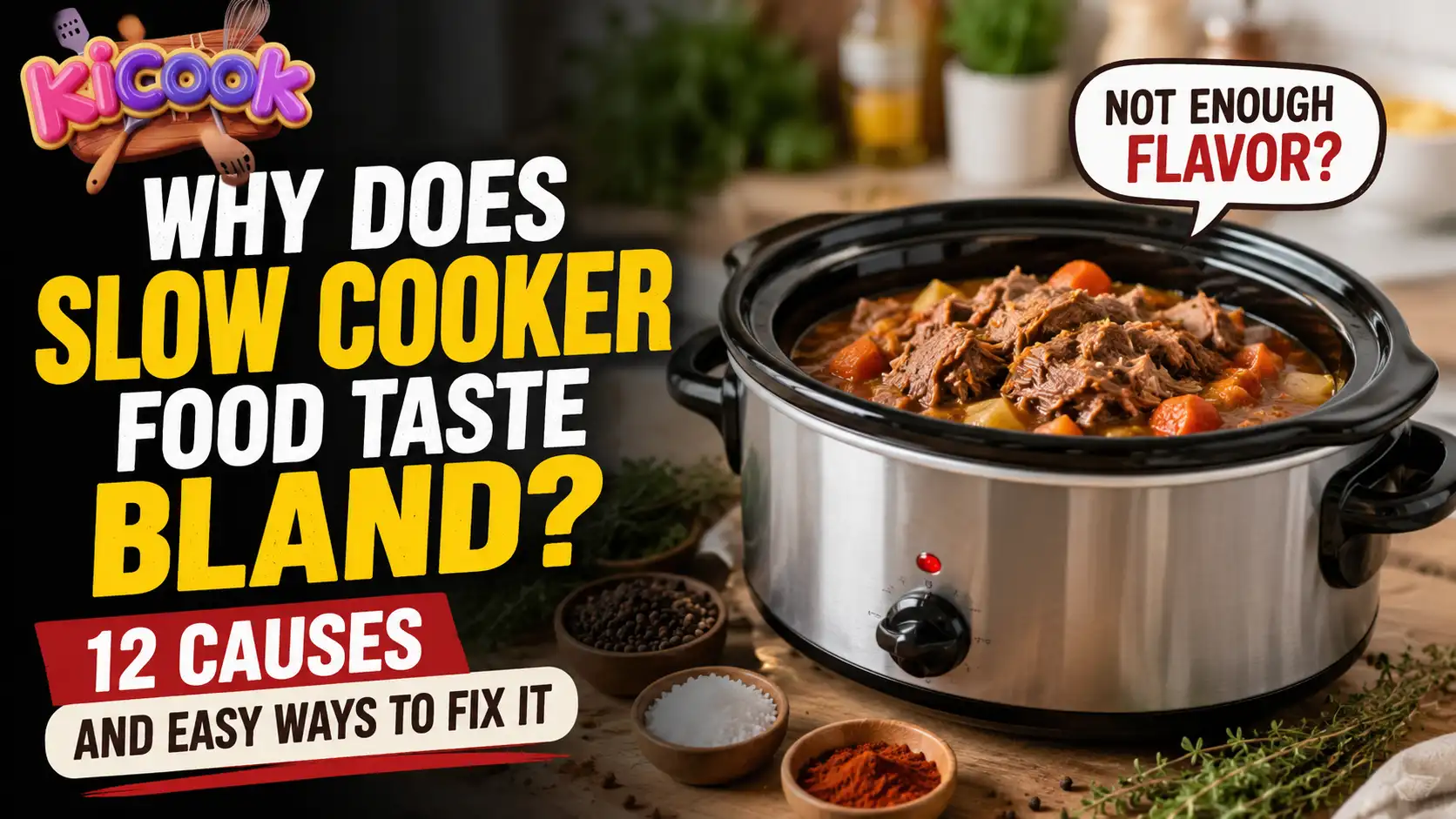 Why Does Slow Cooker Food Taste Bland