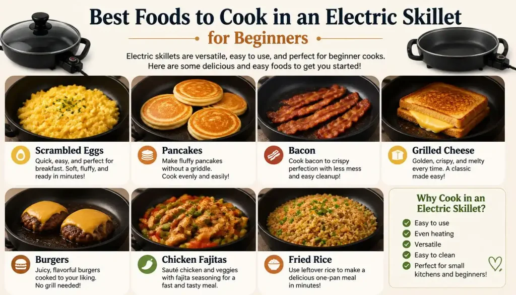 Best Foods to Cook in an Electric Skillet for Beginners