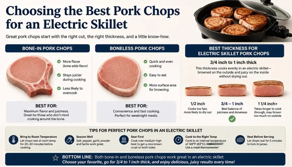 Choosing the Best Pork Chops for an Electric Skillet