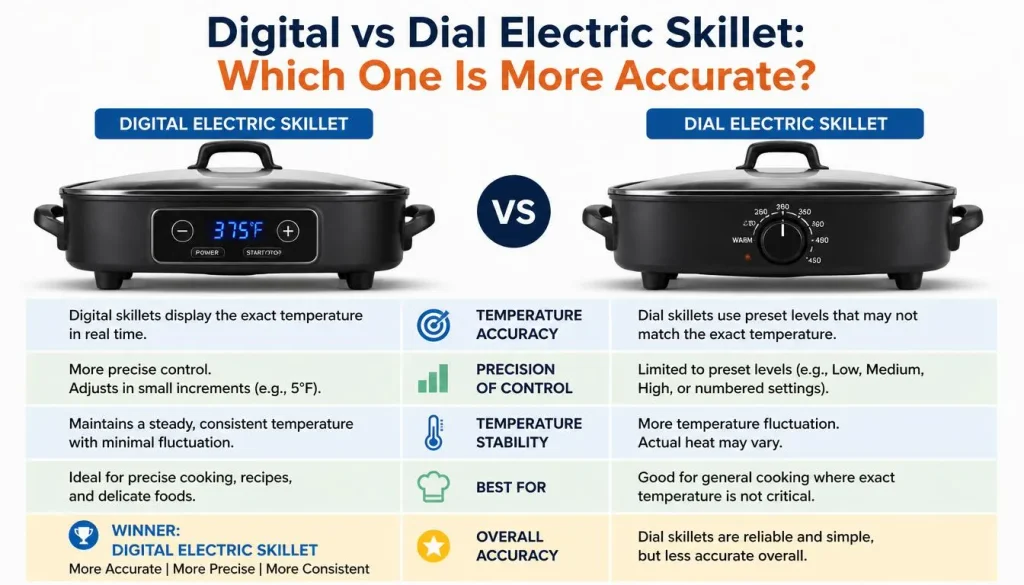 Digital vs Dial Electric Skillet