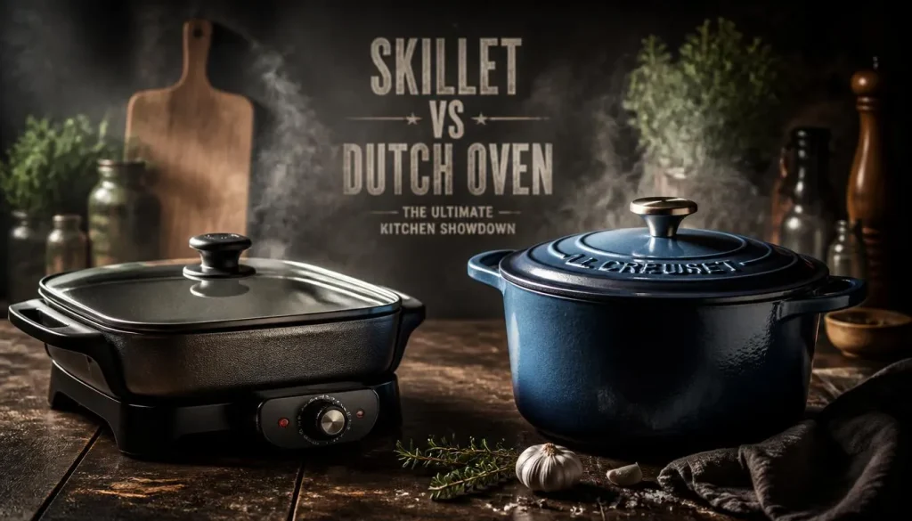 Electric Skillet vs. Dutch Oven
