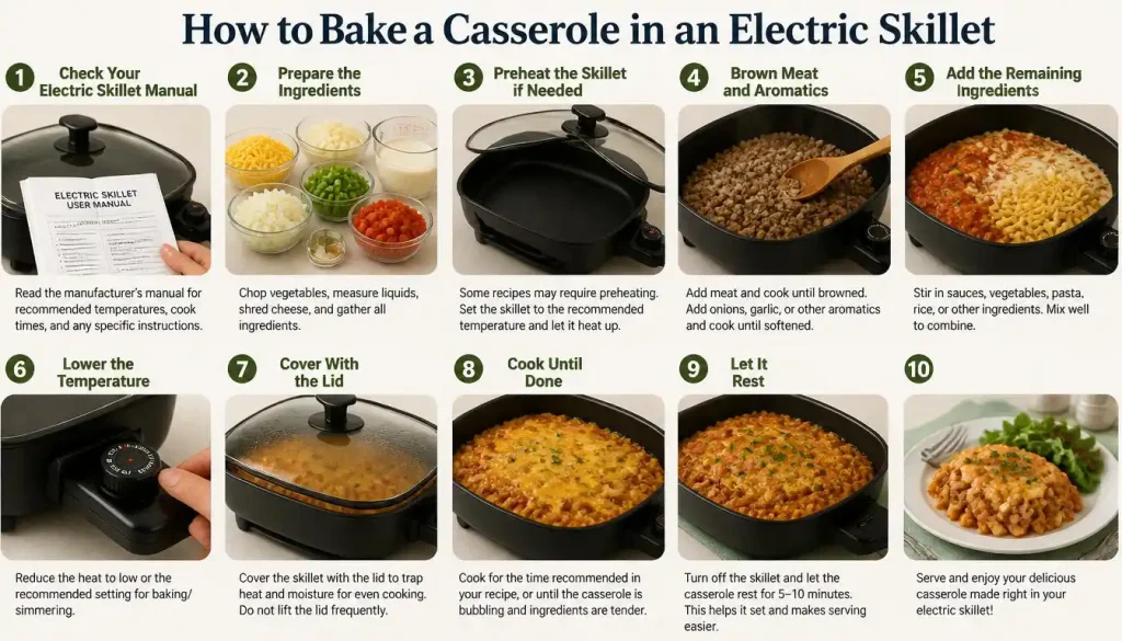How to Bake a Casserole in an Electric Skillet