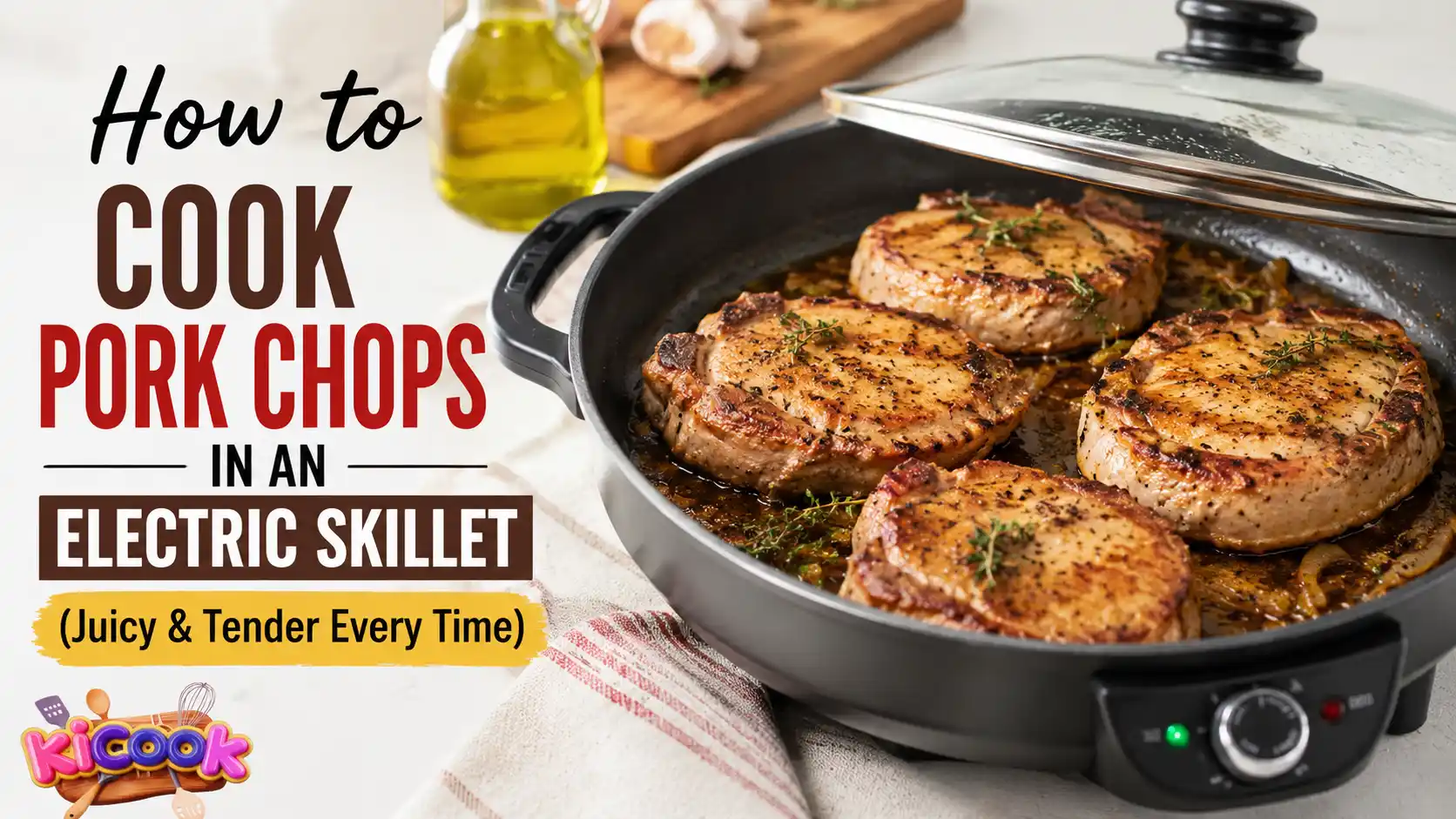How to Cook Pork Chops in an Electric Skillet