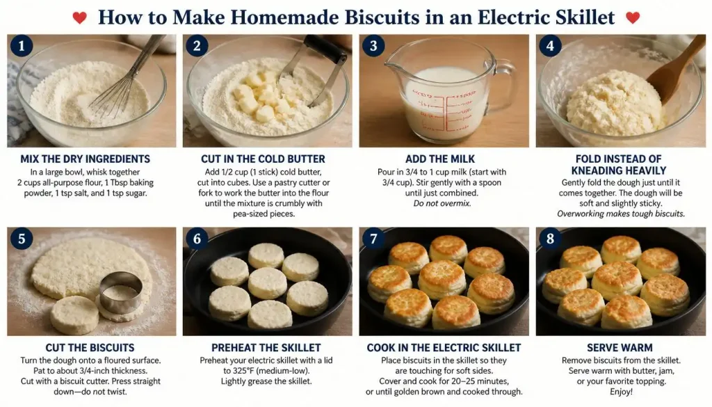 How to Make Homemade Biscuits in an Electric Skillet