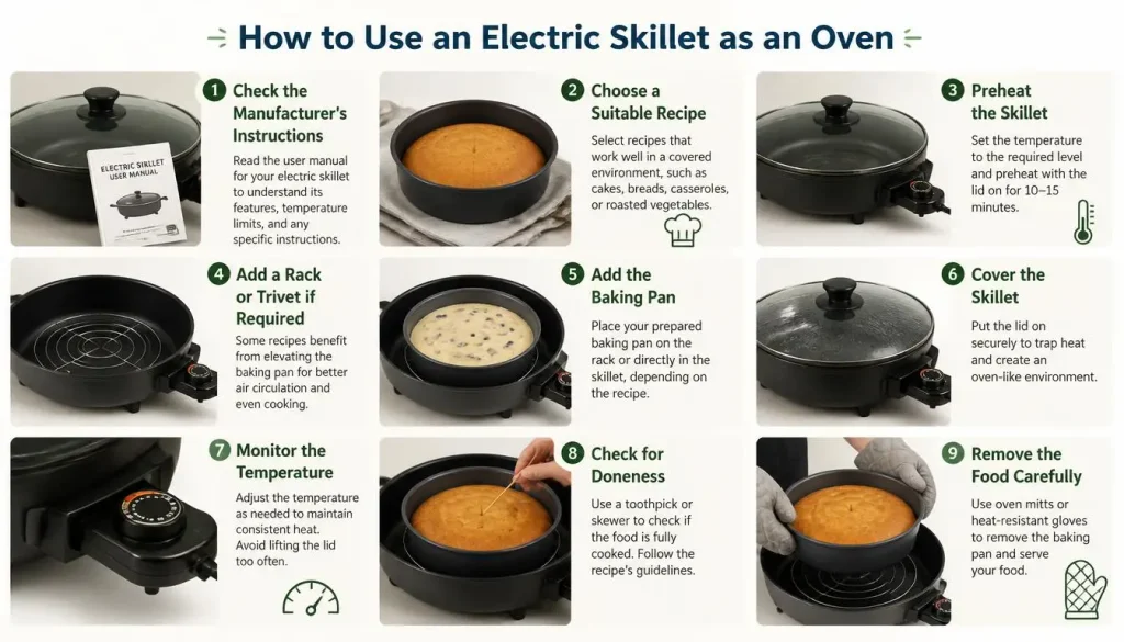 How to Use an Electric Skillet as an Oven