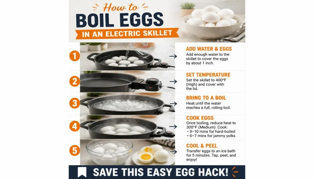 How to Boil Eggs in an Electric Skillet Step by Step