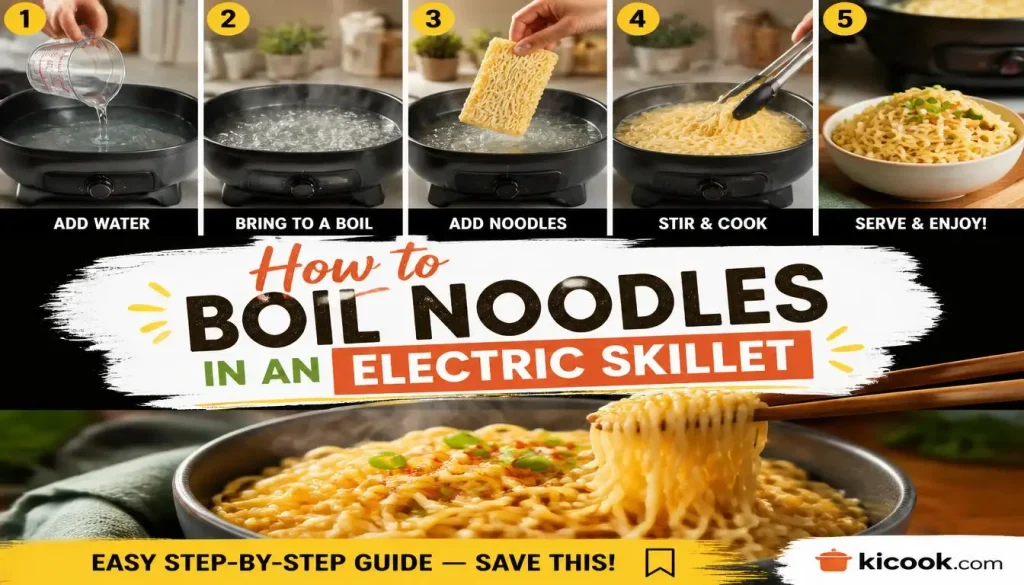 How to Boil Noodles in an Electric Skillet Step by Step