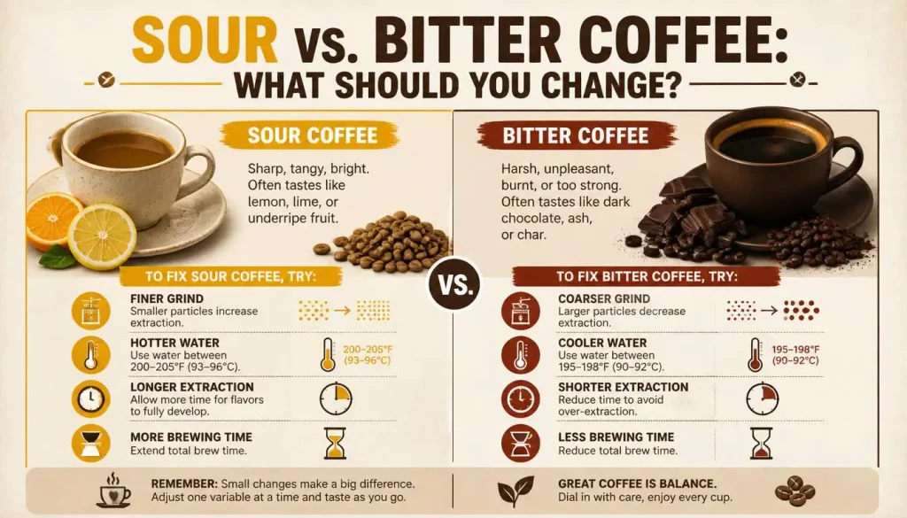 Sour vs. Bitter Coffee What Should You Change