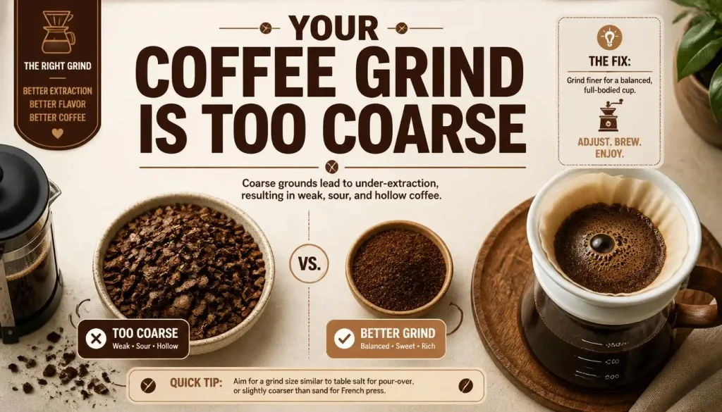 Your Coffee Grind Is Too Coarse