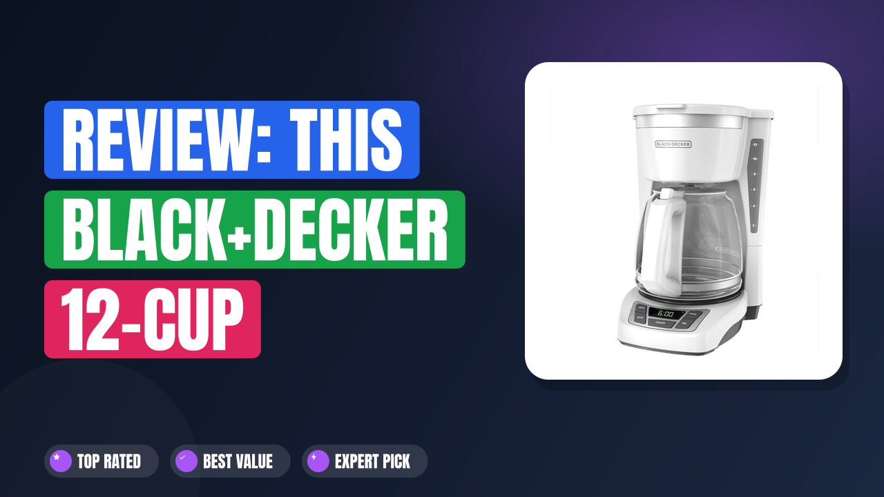 Review: This BLACK+DECKER 12-Cup Coffeemaker Actually Works