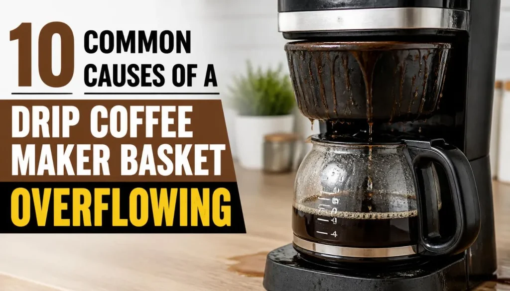 10 Common Causes of a Drip Coffee Maker Basket Overflowing