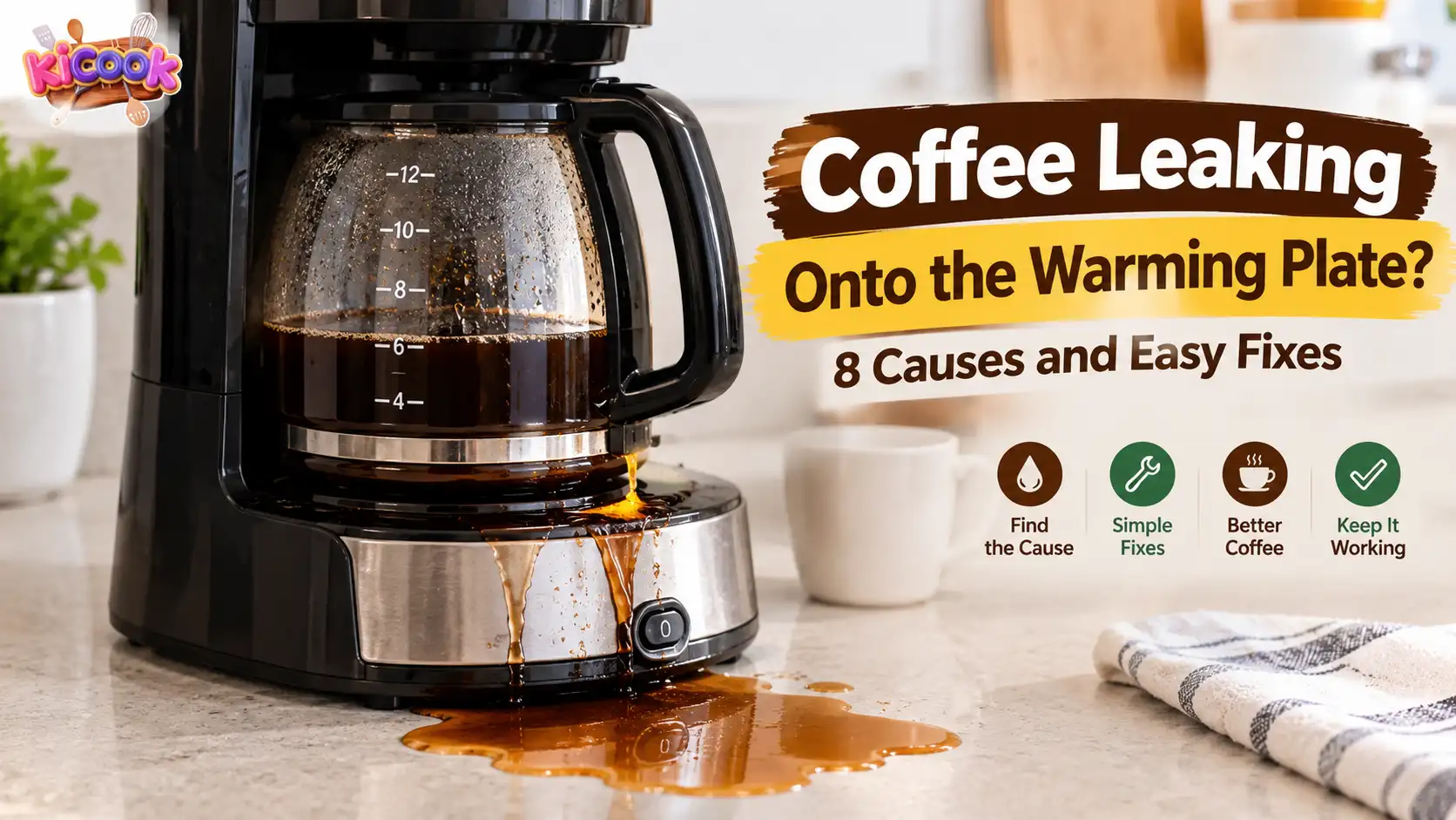 Coffee Leaking Onto the Warming Plate