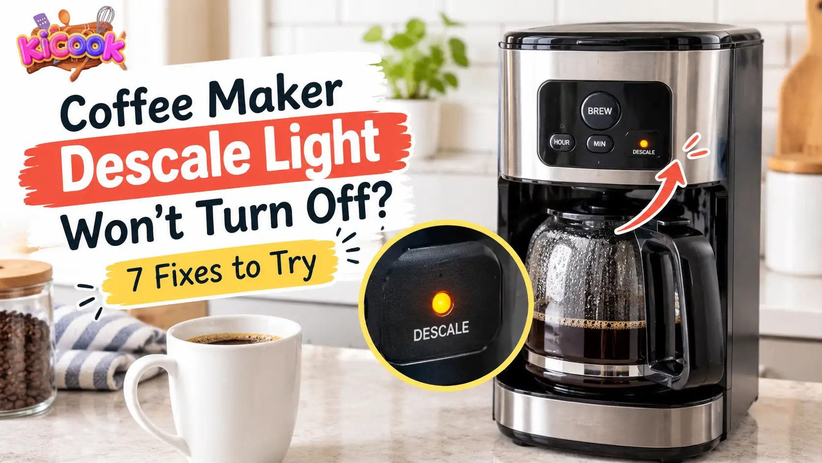 Coffee Maker Descale Light Won’t Turn Off