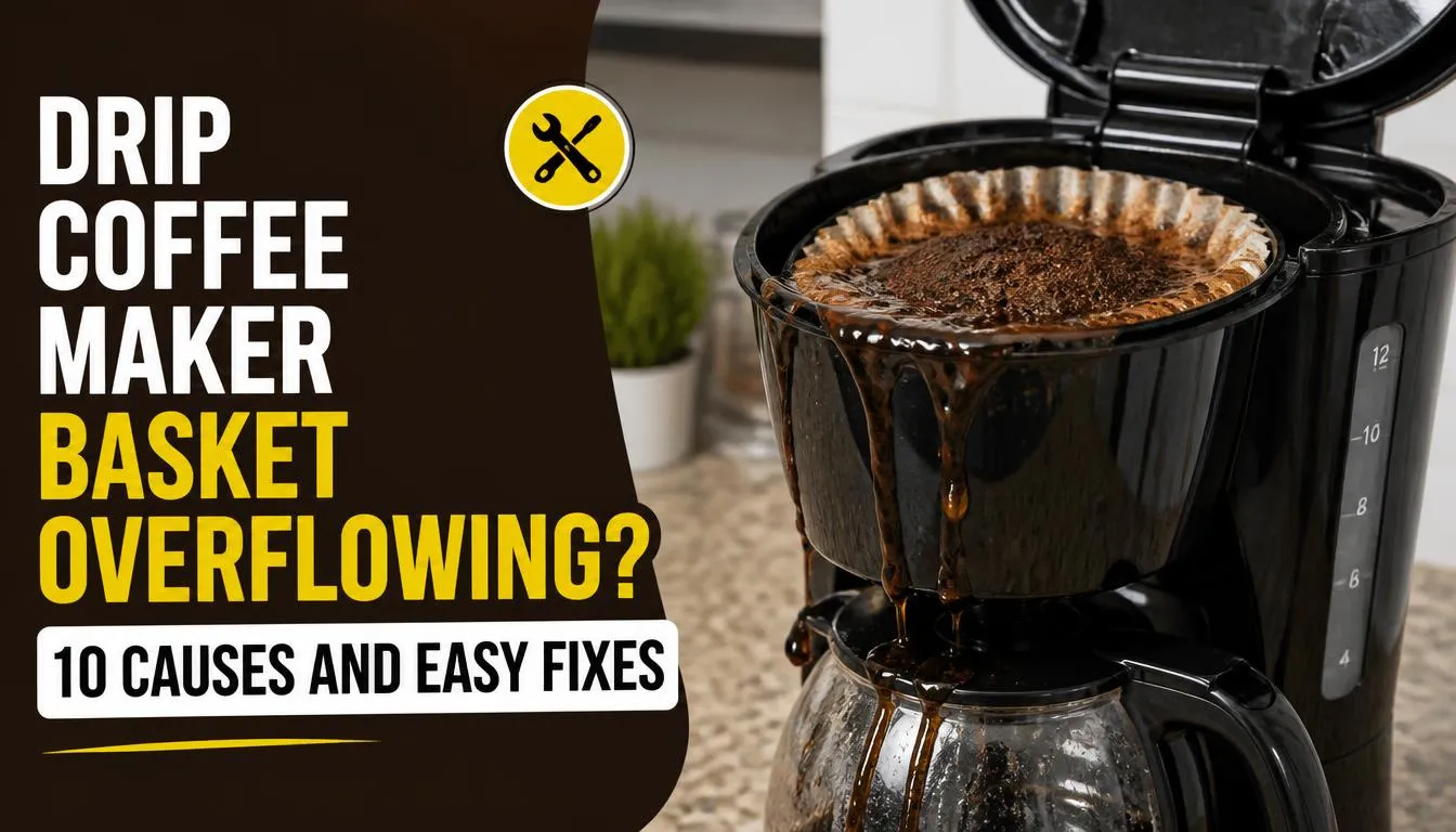 Drip Coffee Maker Basket Overflowing