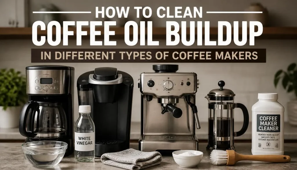 How to Clean Coffee Oil Buildup in Different Types of Coffee Makers
