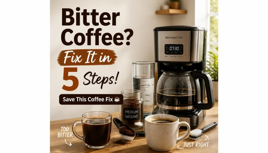 How to Fix Bitter Coffee From a Coffee Maker in 5 Steps