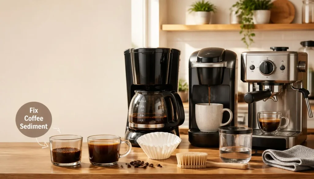 How to Fix Sediment Based on Your Coffee Maker Type