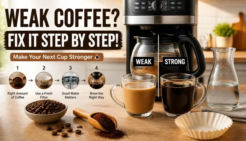 How to Fix Weak Coffee From a Coffee Maker Step by Step