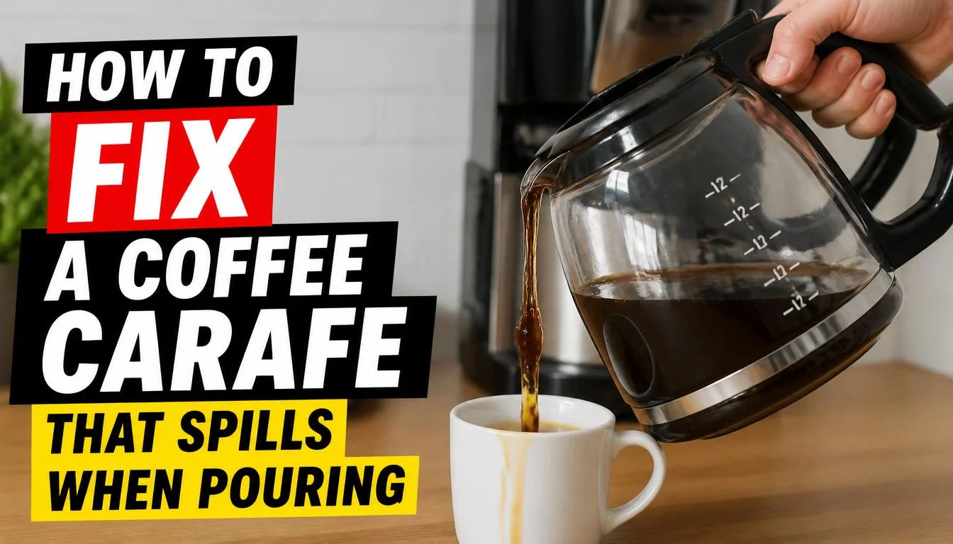 How to Fix a Coffee Carafe That Spills When Pouring