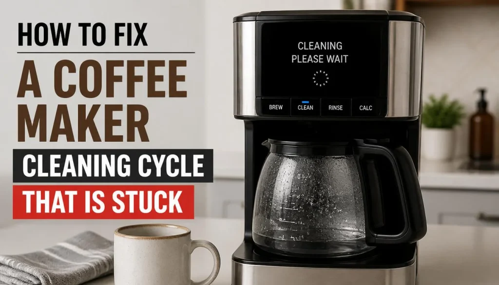 How to Fix a Coffee Maker Cleaning Cycle That Is Stuck