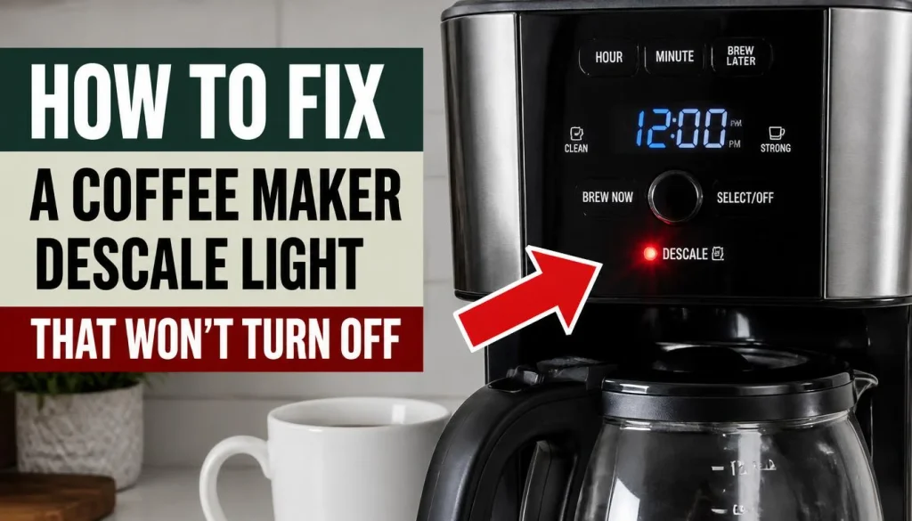 How to Fix a Coffee Maker Descale Light That Won't Turn Off