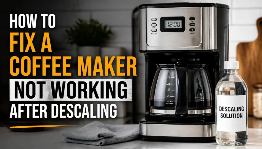 How to Fix a Coffee Maker Not Working After Descaling
