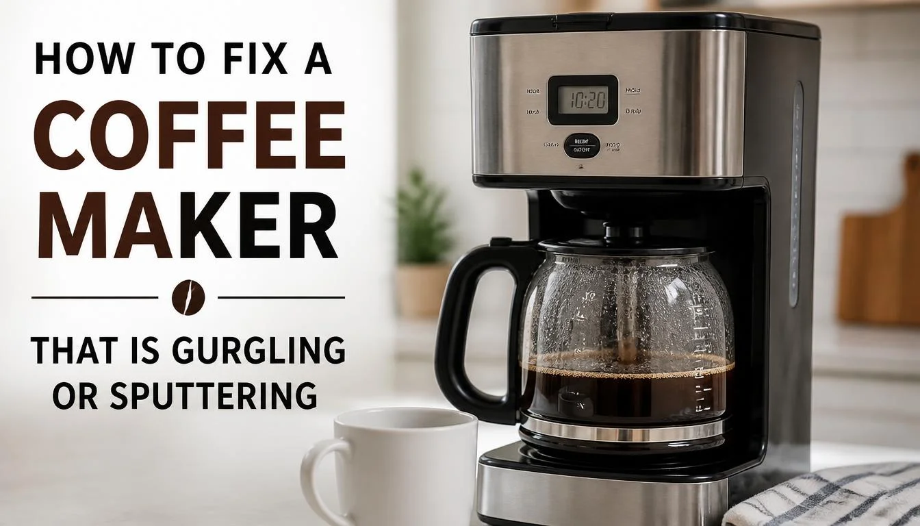 How to Fix a Coffee Maker That Is Gurgling or Sputtering
