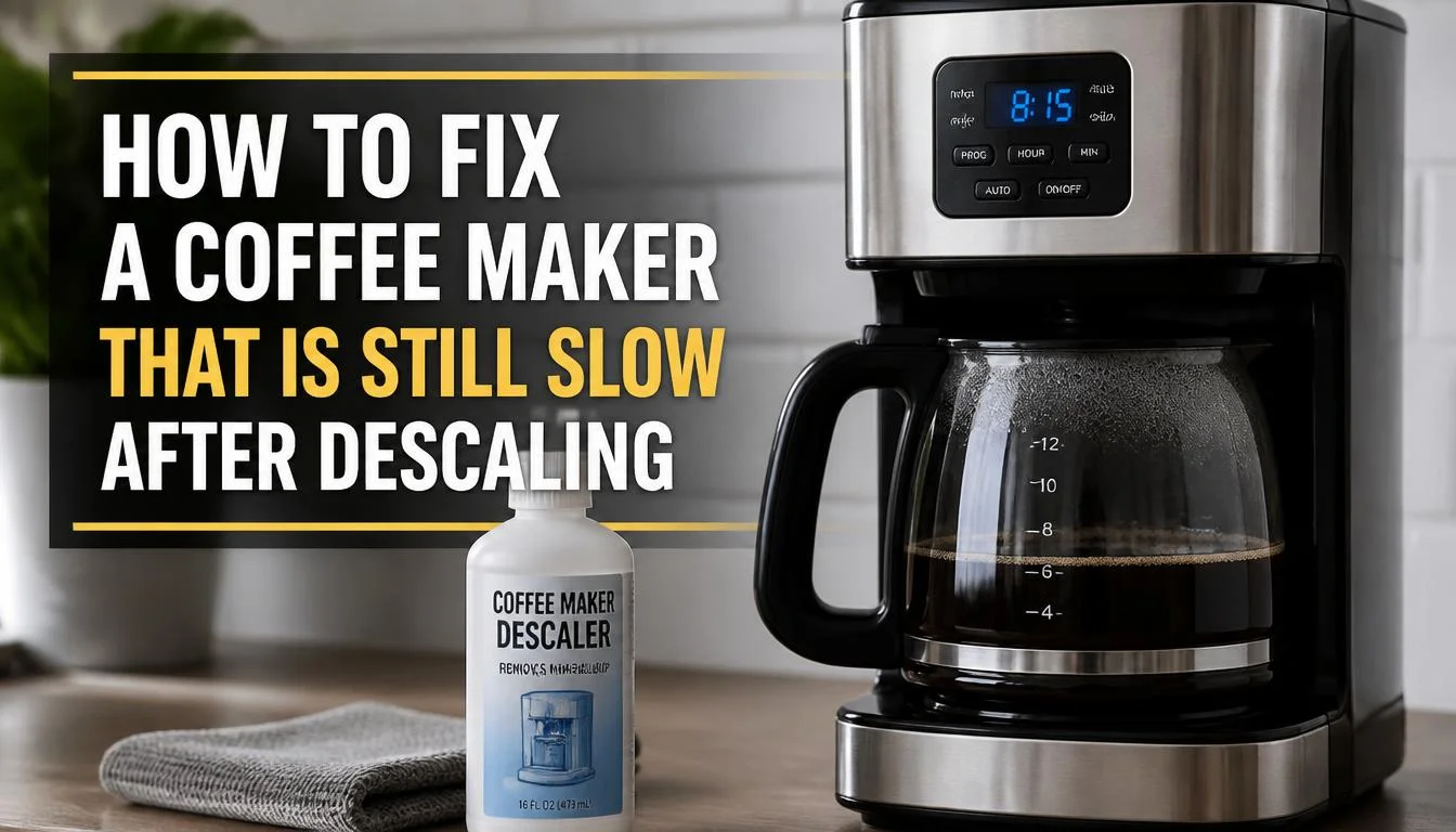 How to Fix a Coffee Maker That Is Still Slow After Descaling