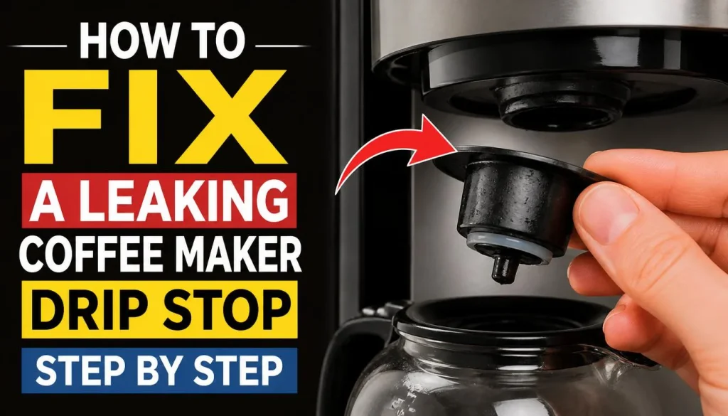 How to Fix a Leaking Coffee Maker Drip Stop Step by Step
