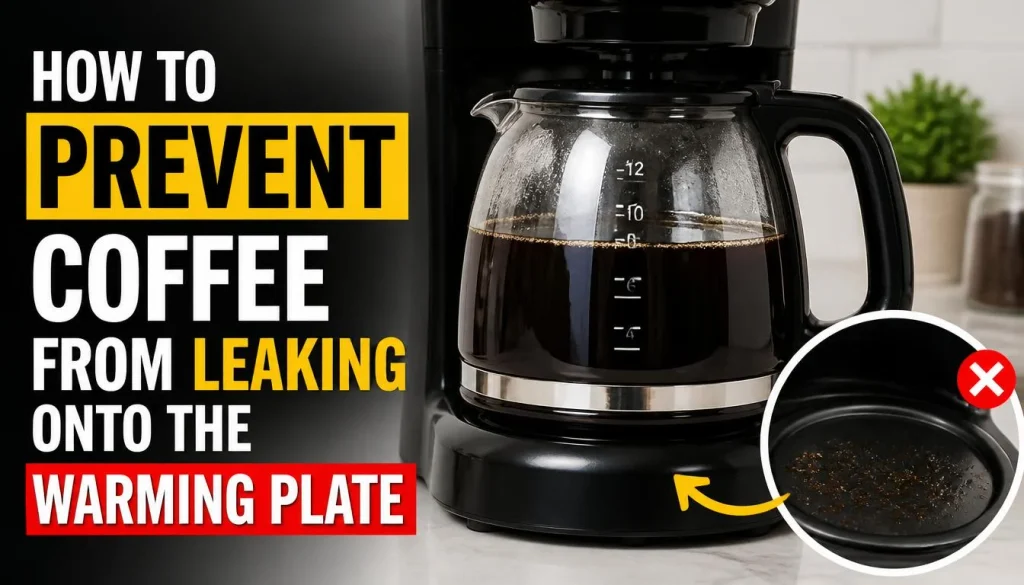 How to Prevent Coffee From Leaking Onto the Warming Plate