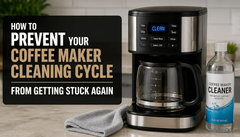 How to Prevent Your Coffee Maker Cleaning Cycle From Getting Stuck Again