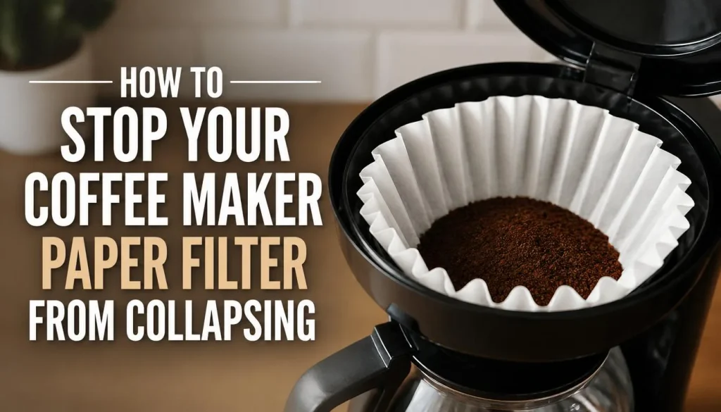 How to Stop Your Coffee Maker Paper Filter From Collapsing