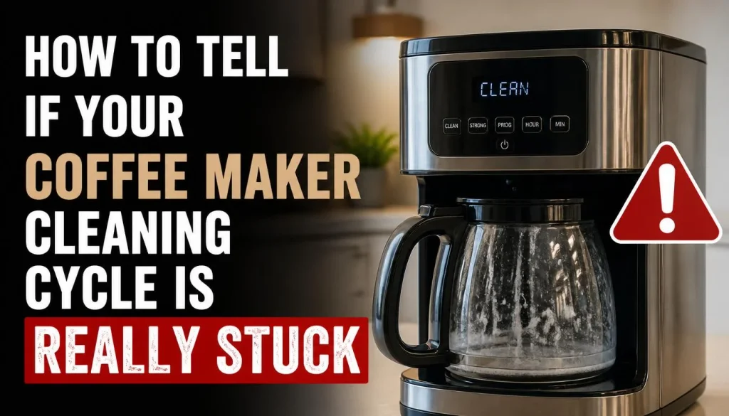 How to Tell If Your Coffee Maker Cleaning Cycle Is Really Stuck