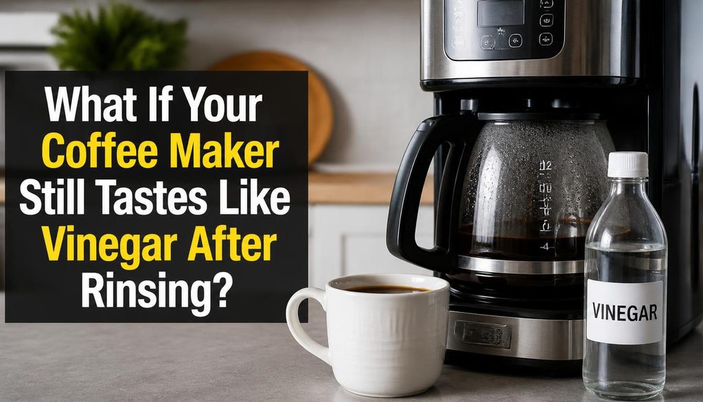 What If Your Coffee Maker Still Tastes Like Vinegar After Rinsing