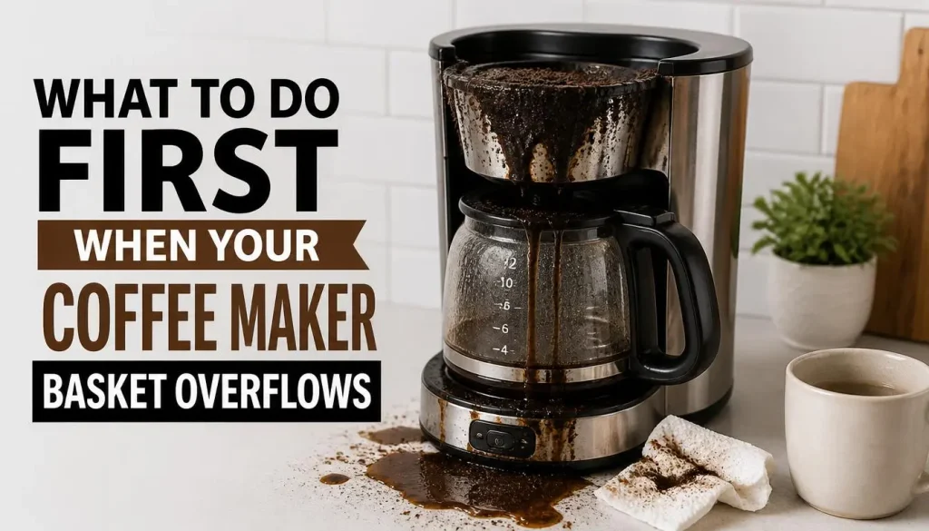 What to Do First When Your Coffee Maker Basket Overflows