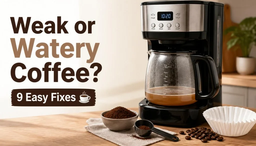 Why Is My Coffee Maker Making Weak or Watery Coffee